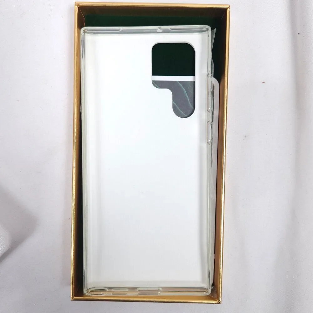 NIB Samsung Galaxy S22 Ultra Green‎ Marble Design Protective Phone Case